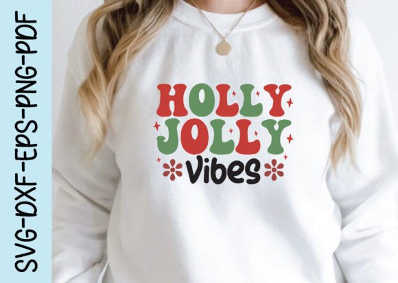 Holly Jolly Vibes Retro Christmas Svg Design Review