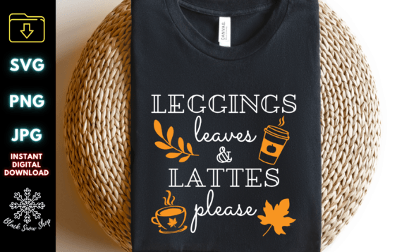Leggings Leaves and Lattes Please Svg Review