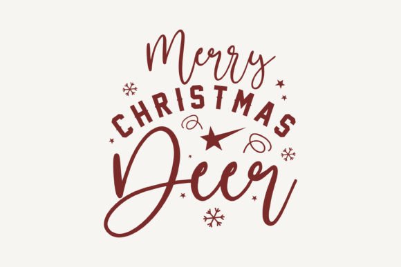Merry Christmas Deer SVG Design Review