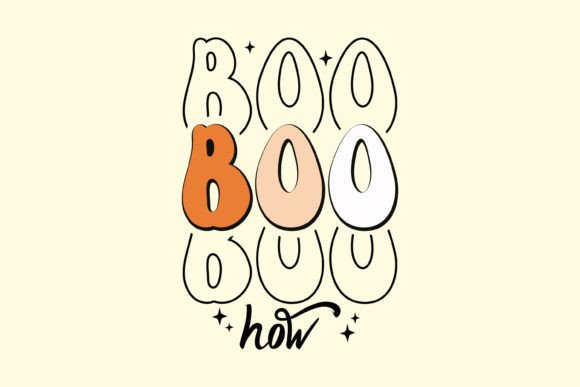 Retro Boo How Halloween SVG Review