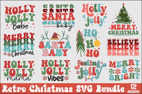 Retro Christmas SVG Bundle Review