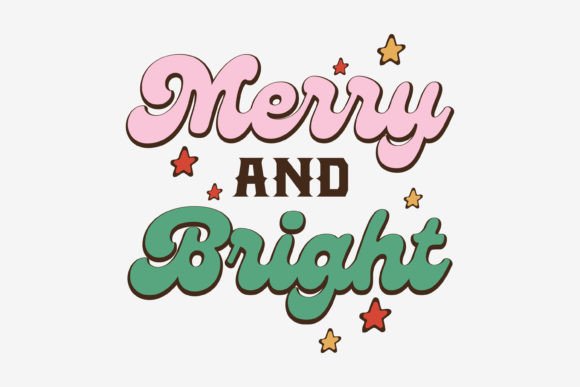 Retro Christmas Svg Quote Design Merry Review