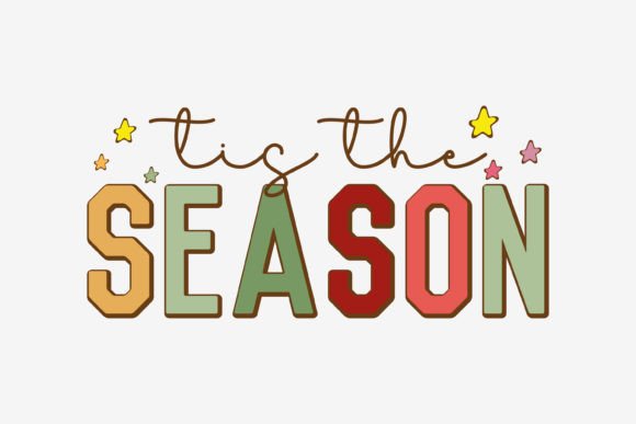 Retro Christmas Svg Tis the Season