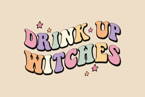 Retro Drink Up Witches Halloween SVG Review