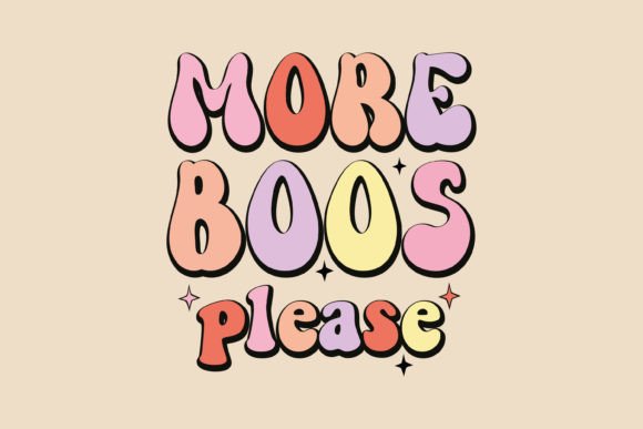 Retro More Boos Please Halloween SVG Review