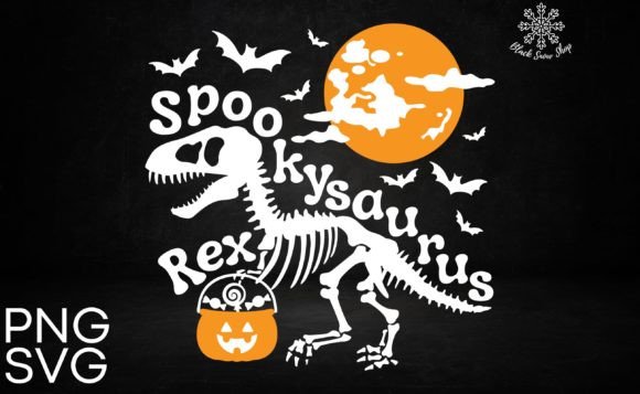 Spooky Saurus Rex Halloween Kid Svg Review